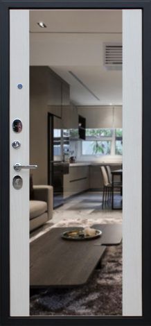 Стальная дверь «Вектор с зеркалом» АСД