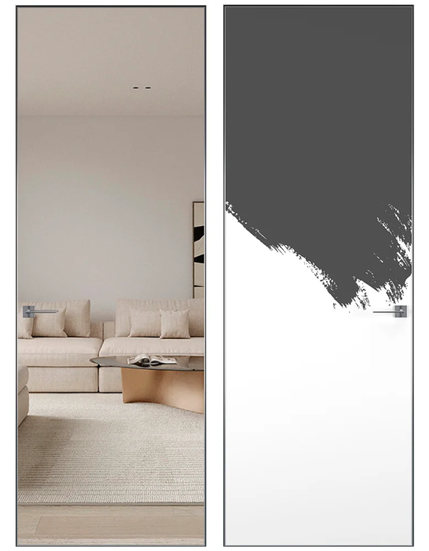 Межкомнатная дверь Модель 2 MD с кромкой матовый хром