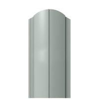 Металлический штакетник Ral 7005 0.40 см. Полукруг-профиль
