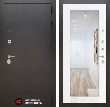 Входная дверь SILVER с Зеркалом 18