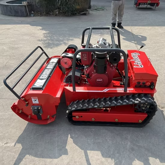 Гусеничный робот-газонокосилка с пультом радиоуправления Guchi GC195-120