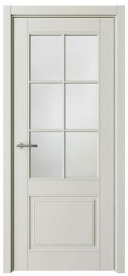 Дверь Классика-4 ширина 70 см Эмаль Стекло мателюкс кромка В цвет полотна