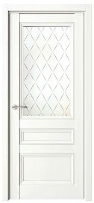 Дверь Византия ширина 80 см Винил Стекло мателюкс "Лорд"