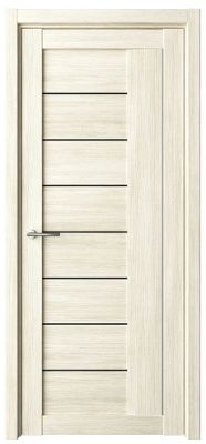 Дверь Марсель ширина 60 см Эко-шпон Стекло черное