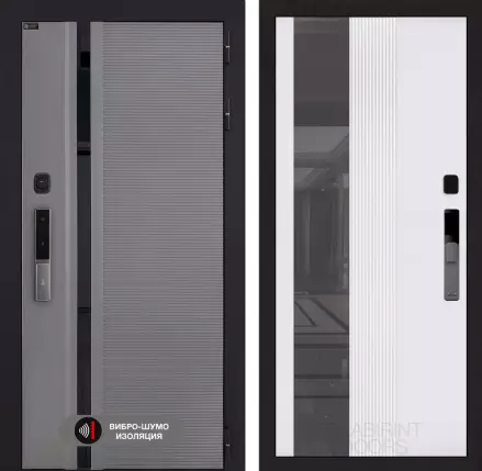 Входная дверь Пиано Смарт 2.0 с зеркалом (тонированным) 32