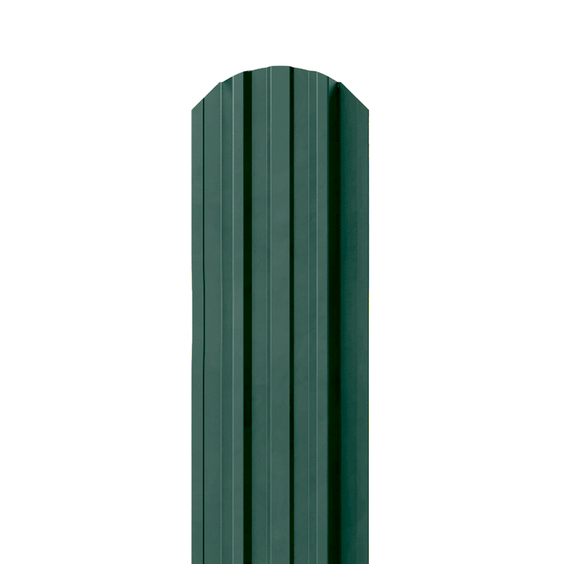 Металлический штакетник цвет Хромовый зеленый Ral 6020 4 мм