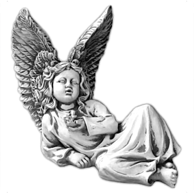 Скульптура классическая "Ангел девочка лежит" 423-01-04