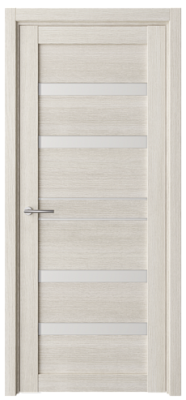 Дверь Т-12 ширина 80 см Эко Текс Стекло белое