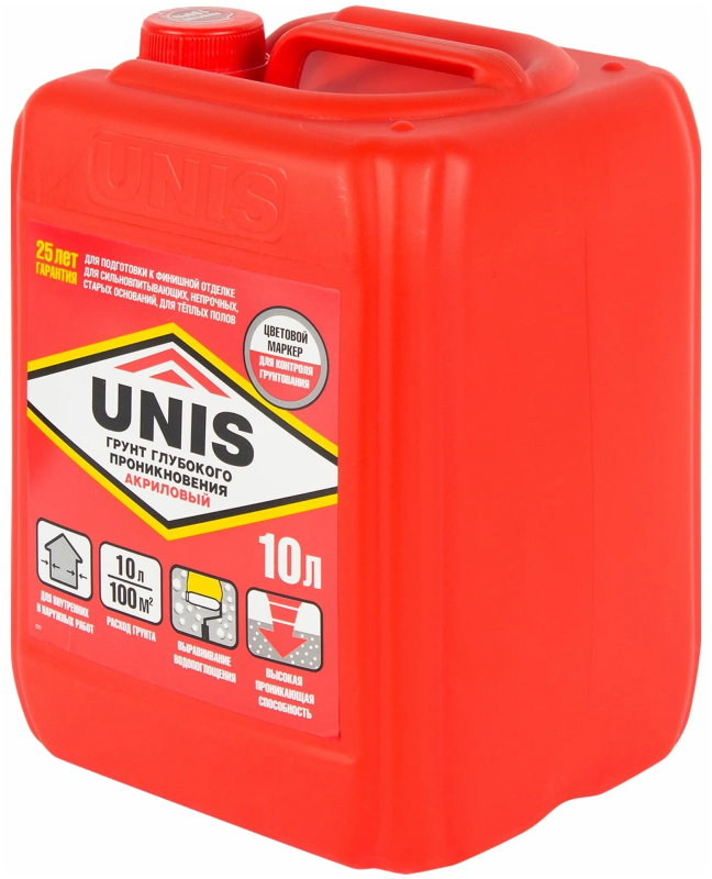 Грунтовка Юнис глубокого проникновения, 10 л.