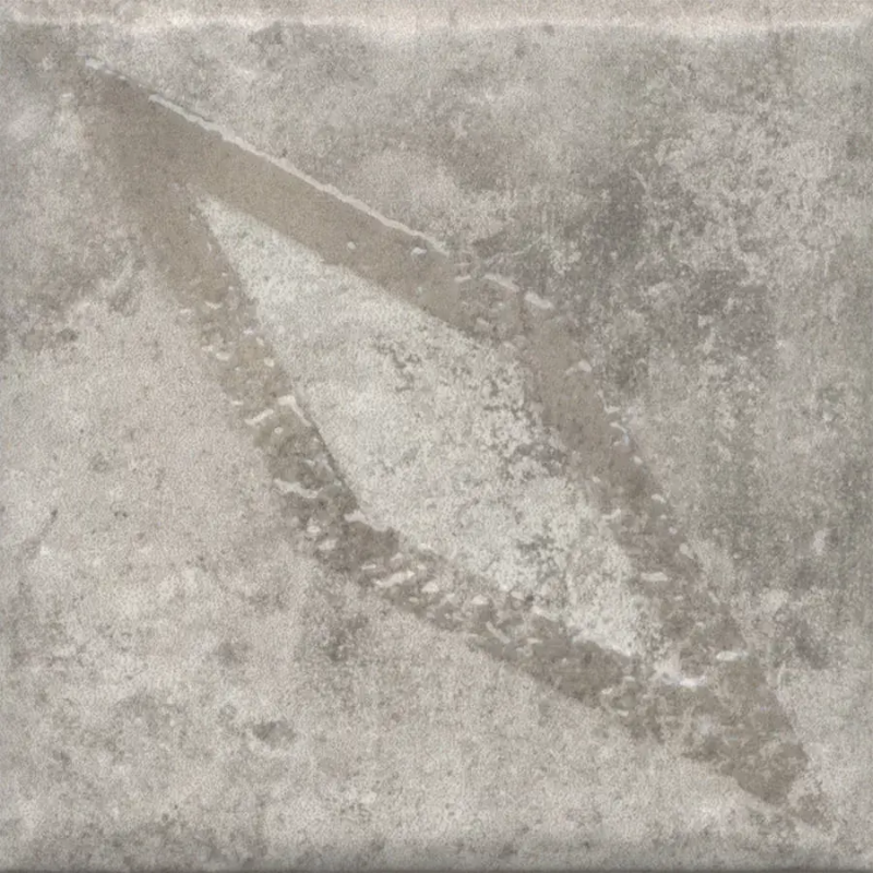 Декор Спартель 2 серый матовый 9,8x9,8x0,7