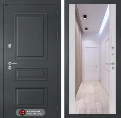 Входная дверь Атлантик с зеркалом Максимум