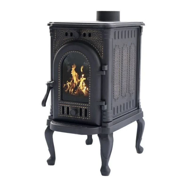 Печь отопительная ПМЧ-6С "Люция" со стеклом (Окрашенная)