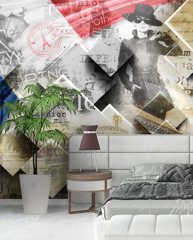 Графика Париж. Лофт. Геометрия. Одри, ag0251