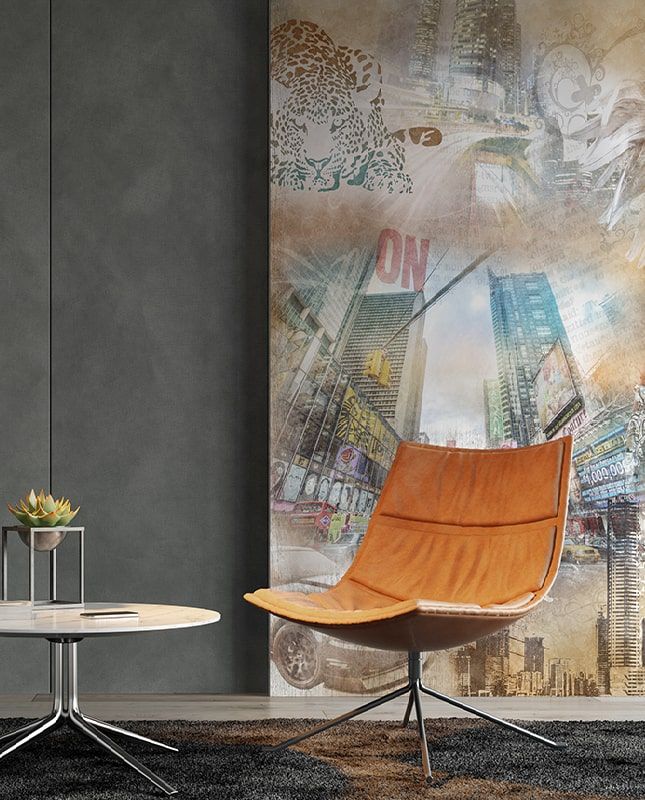 Графика New York-город контрастов.  ag0078