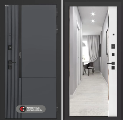 Входная дверь Лаб 2 Про с зеркалом Панорама