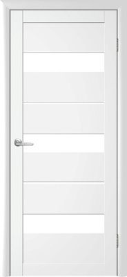 Дверь Прага ширина 70 см Винил Стекло белое