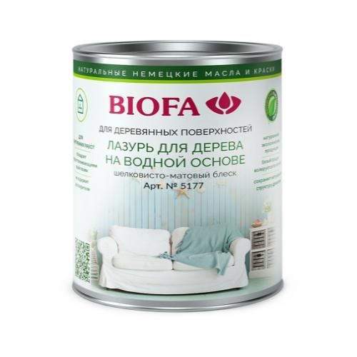 Лазурь для дерева на водной основе Biofa (Крем-брюле) матовый блеск 0,125 л