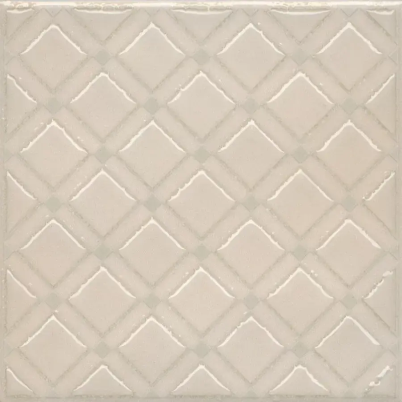 Декор Бахия 1 бежевый светлый глянцевый 9,8x9,8x0,7