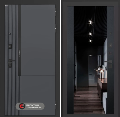 Входная дверь Лаб 2 Про с зеркалом (тонированное) Максимум