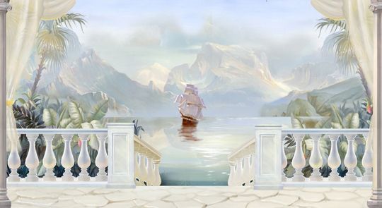 Фреска Пейзажи Балконы и террасы арт. a_800