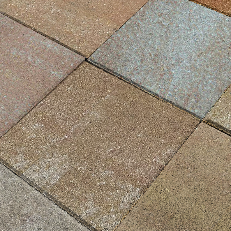 Тротуарная плитка квадрат 1К5Ф №2 "Янтарь" 50 мм