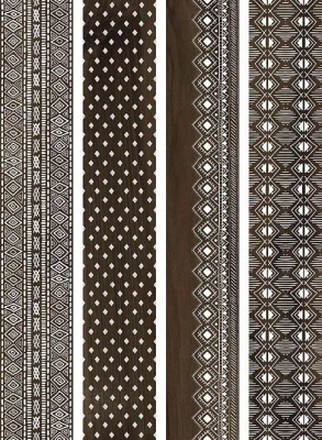 Керамогранит Kerama Marazzi Про Вуд коричневый декорированный обрезной 20х119,5