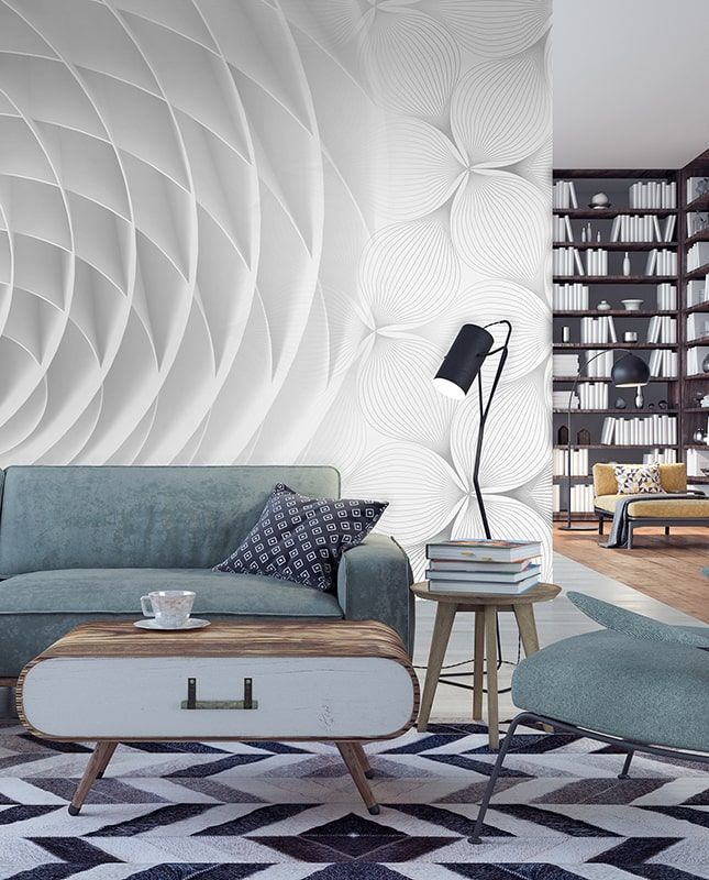 Графика Белая абстракция. Современное искусство. ag0209