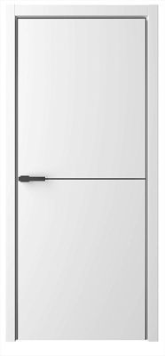 Дверь Лайн-2 ширина 80 см Эмаль ПГ Молдингкромка Черная