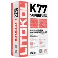 LITOKOL SUPERFLEX K77 белый-клеевая смесь для плитки, керамогранита и натурального камня, (25кг)