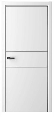 Дверь Лайн-3 ширина 80 см Эмаль ПГ Молдингкромка Черная