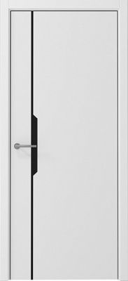 Дверь Графика-4 ширина 70 см Винил ПРО ПГ кромка Черная