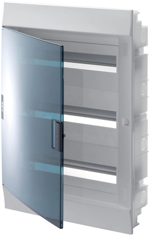 Шкаф в нишу прозрачная дверь 36 модулей 3 ряда