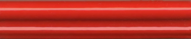 Бордюр Багет Граньяно красный глянцевый 15x3x1,6
