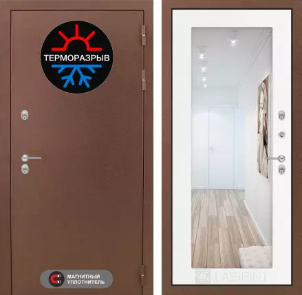 Входная дверь Термо Магнит с Зеркалом 18