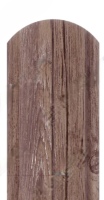 Металлический штакетник Винтаж темный 0.50 см.  М-профиль