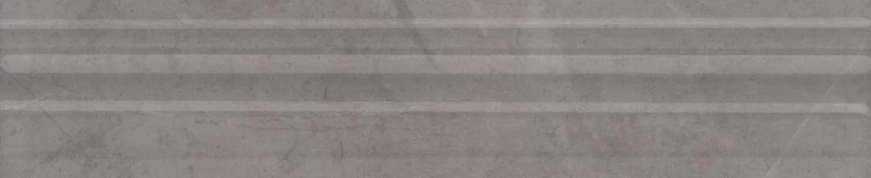 Бордюр Багет Гран Пале серый глянцевый 25x5,5x1,8