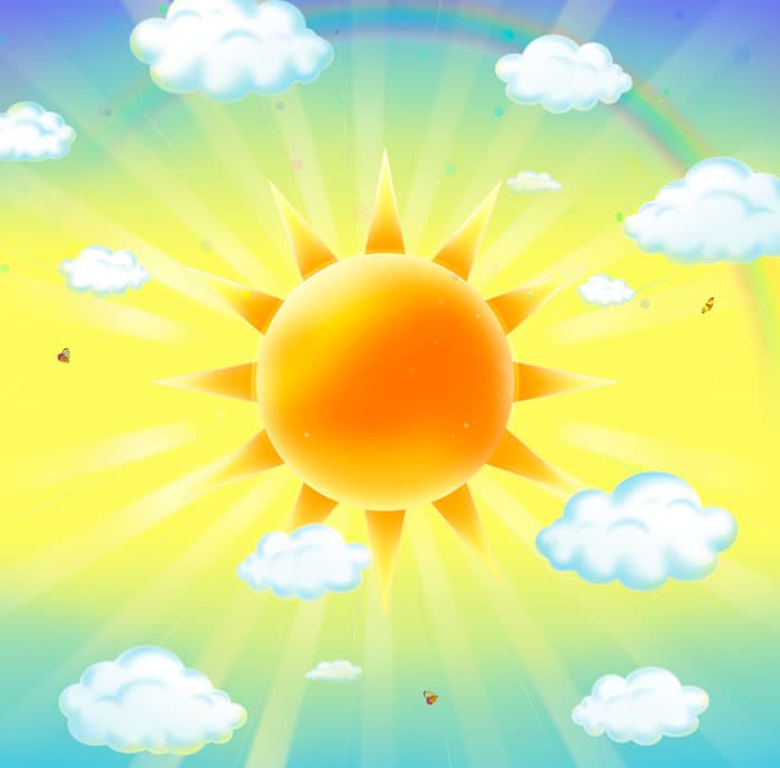 Фреска Солнышко в небе