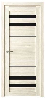 Дверь Пекин ширина 70 см Эко-шпон Стекло черное