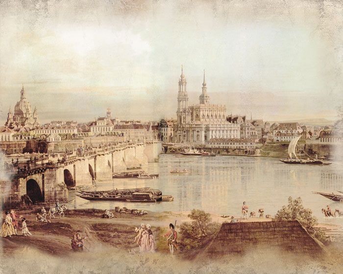 Фреска Старое ретро фото