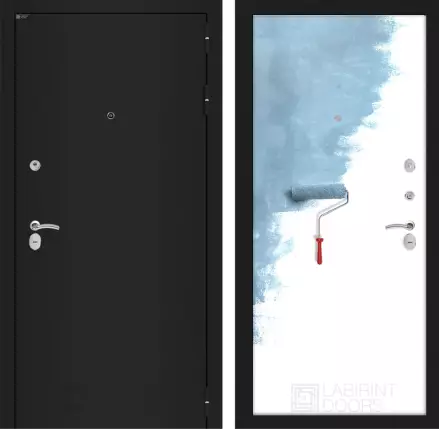 Входная дверь CLASSIC шагрень черная  28