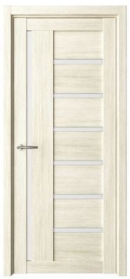 Дверь Мадрид ширина 90 см Эко-шпон Стекло белое