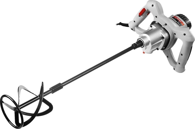 Миксер строительный ЗУБР, 2-скоростной,1050Вт, 0-500/0-700 об/мин, М14 патрон Миксер строительный ЗУБР, 2-скоростной,1050Вт, 0-500/0-700 об/мин, М14 патрон