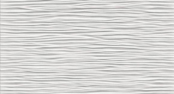 Плитка 3D Wave White Matt 30,5x56 (9D5W)