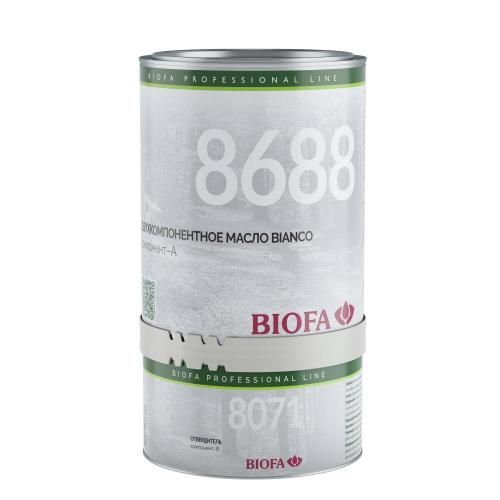 BIANCO промышленное двухкомпонентное масло для светлых пород древесины Biofa 10 л
