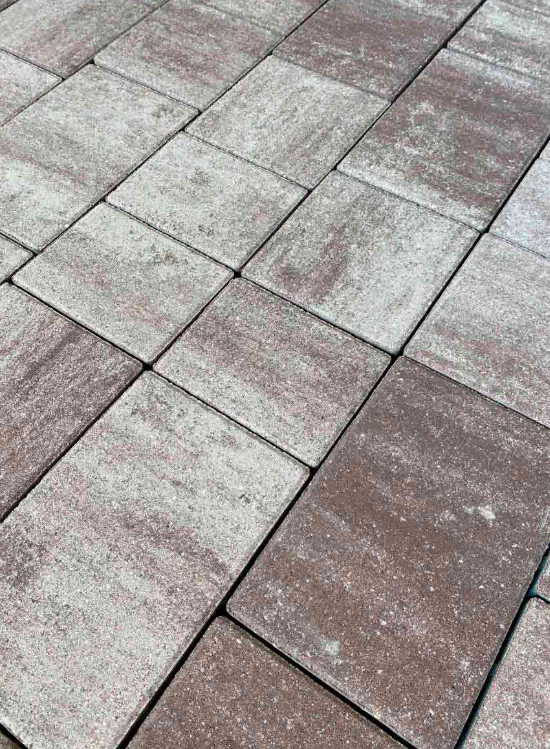 Тротуарная плитка Прямоугольник 4П6Ф №25 "Шоколад" 60 мм