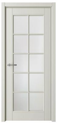 Дверь Классика-5 ширина 70 см Эмаль Стекло мателюкс кромка В цвет полотна