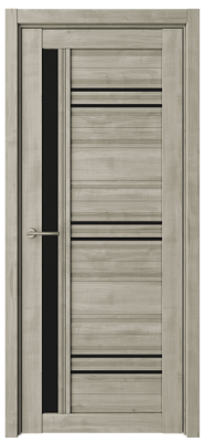 Дверь Невада ширина 70 см Софт Тач Стекло черное