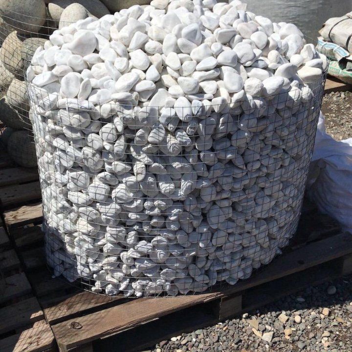 Мрамор галтованный 80+ мм Мрамор галтованный 80+ мм