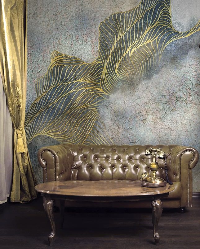 Графика Абстракция. Лофт. Старая стена. Струны. ag0212