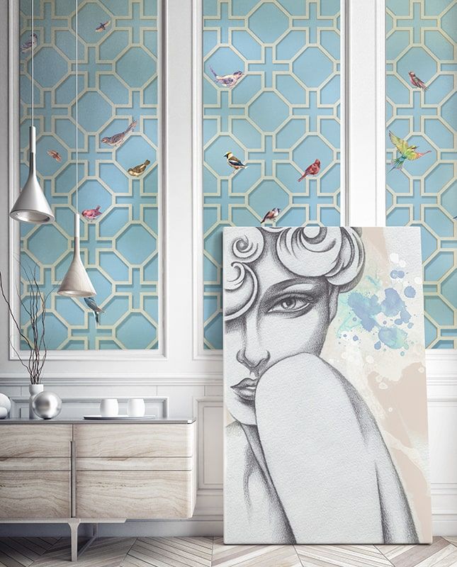 Графика Райские птицы. ag0103